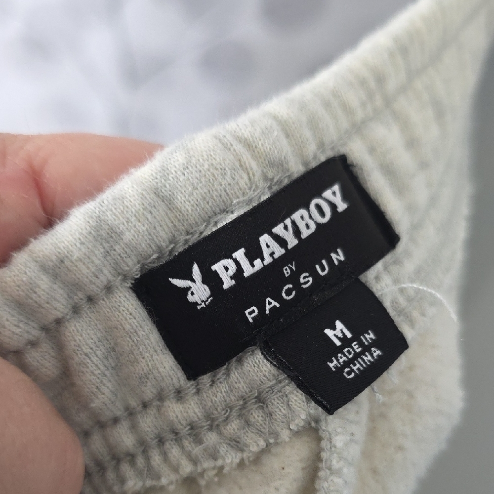 PacSun Heather Gray Lounge Set with Green Playboy Logo - Picture 14 of 15